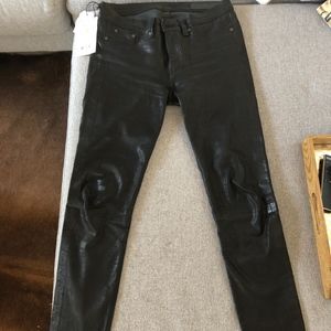 Rag n Bone Lambskin Skinny pants